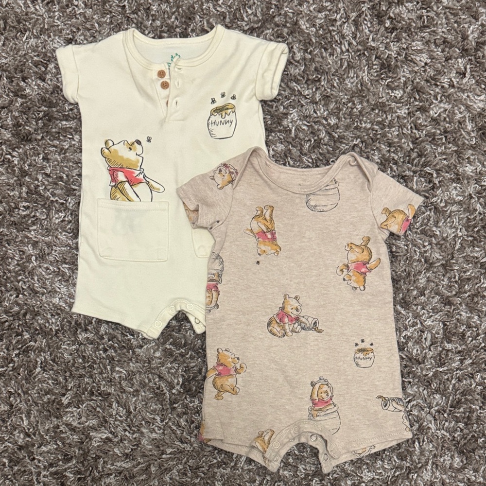 Disney Winnie the Pooh Bodysuit Set - Cream and Brown